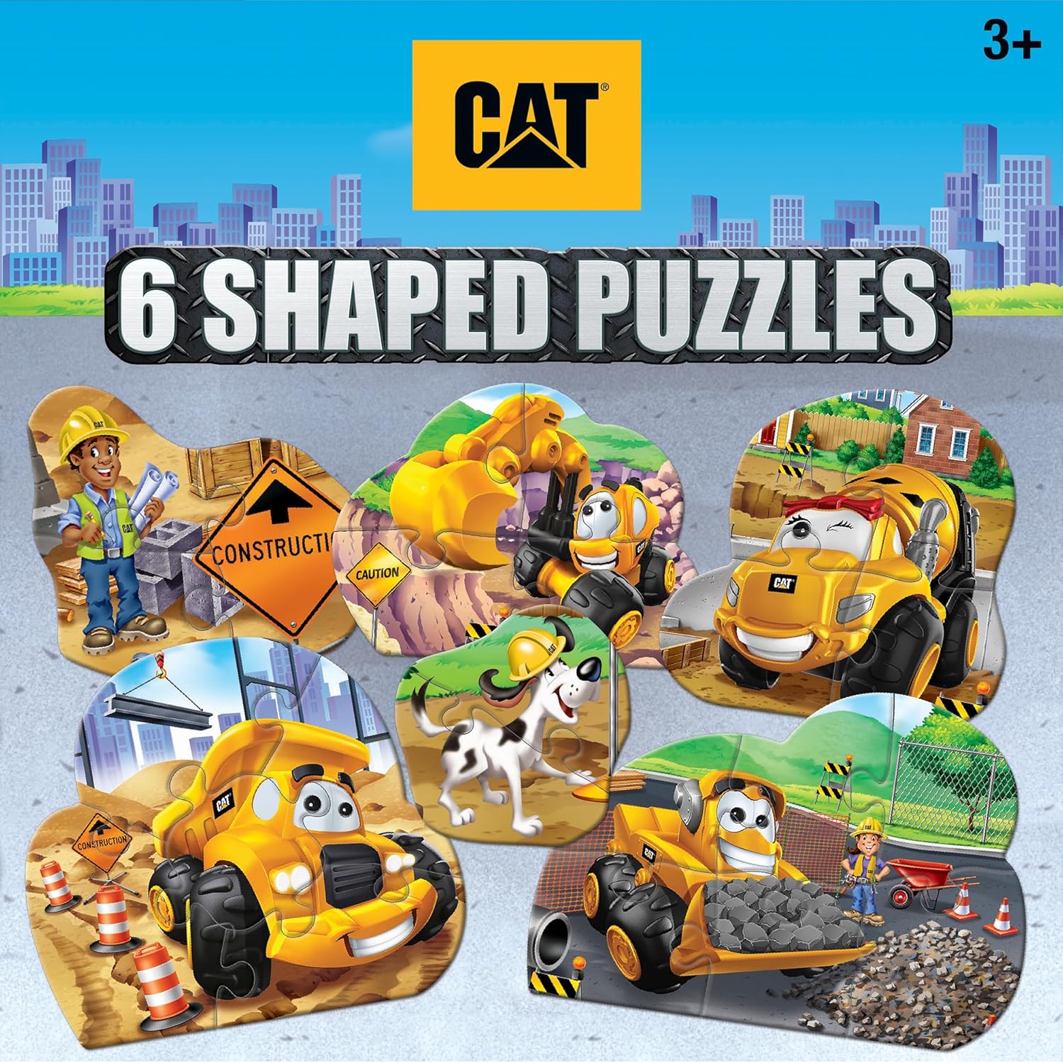 Masterpieces Eric Carle Colors 6-Pack Mini Shaped Jigsaw Puzzles - Portable, Problem Solving