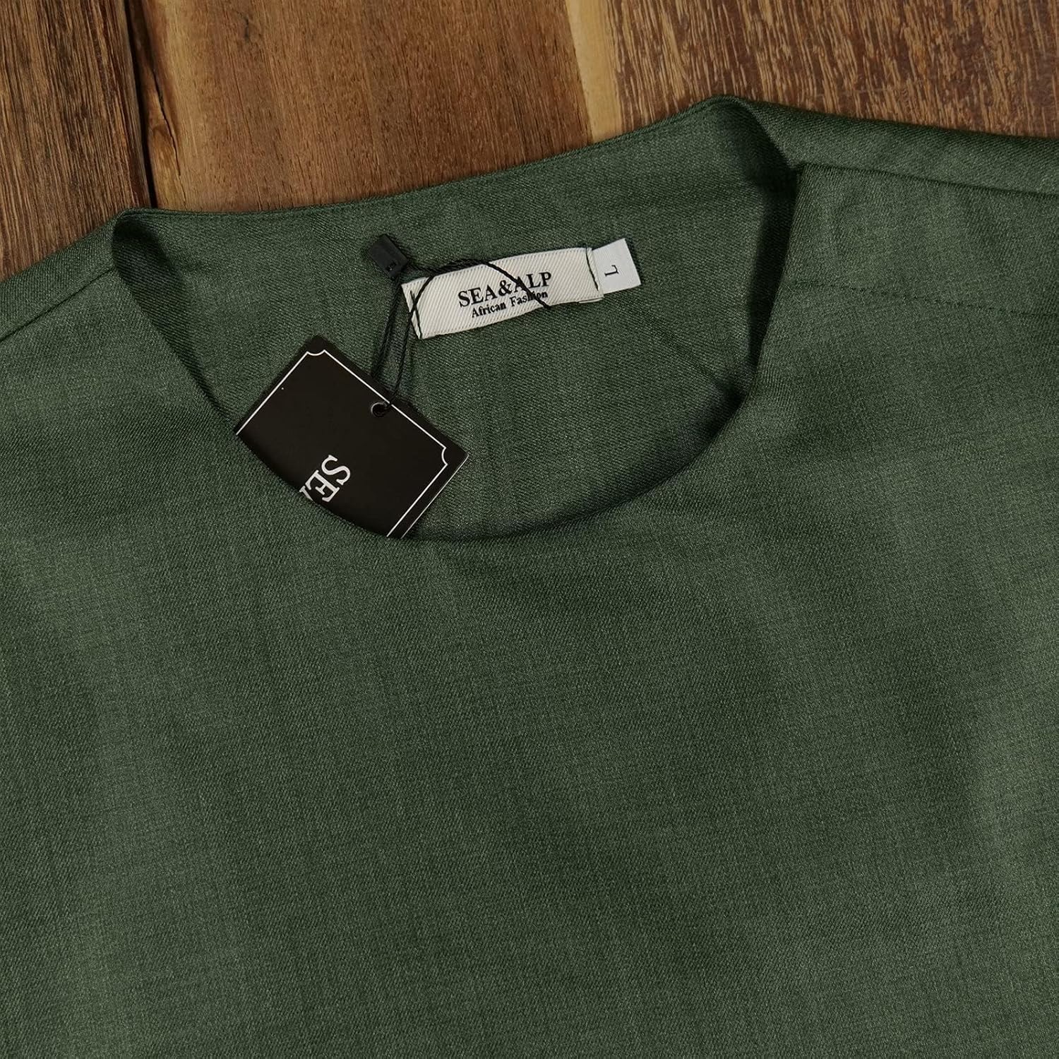 SEA&ALP Men's Fashion Clothes African Shirt and Pant Suit Dashiki Long Sleeve Casual Outfits Blouse Pockets - Image 2