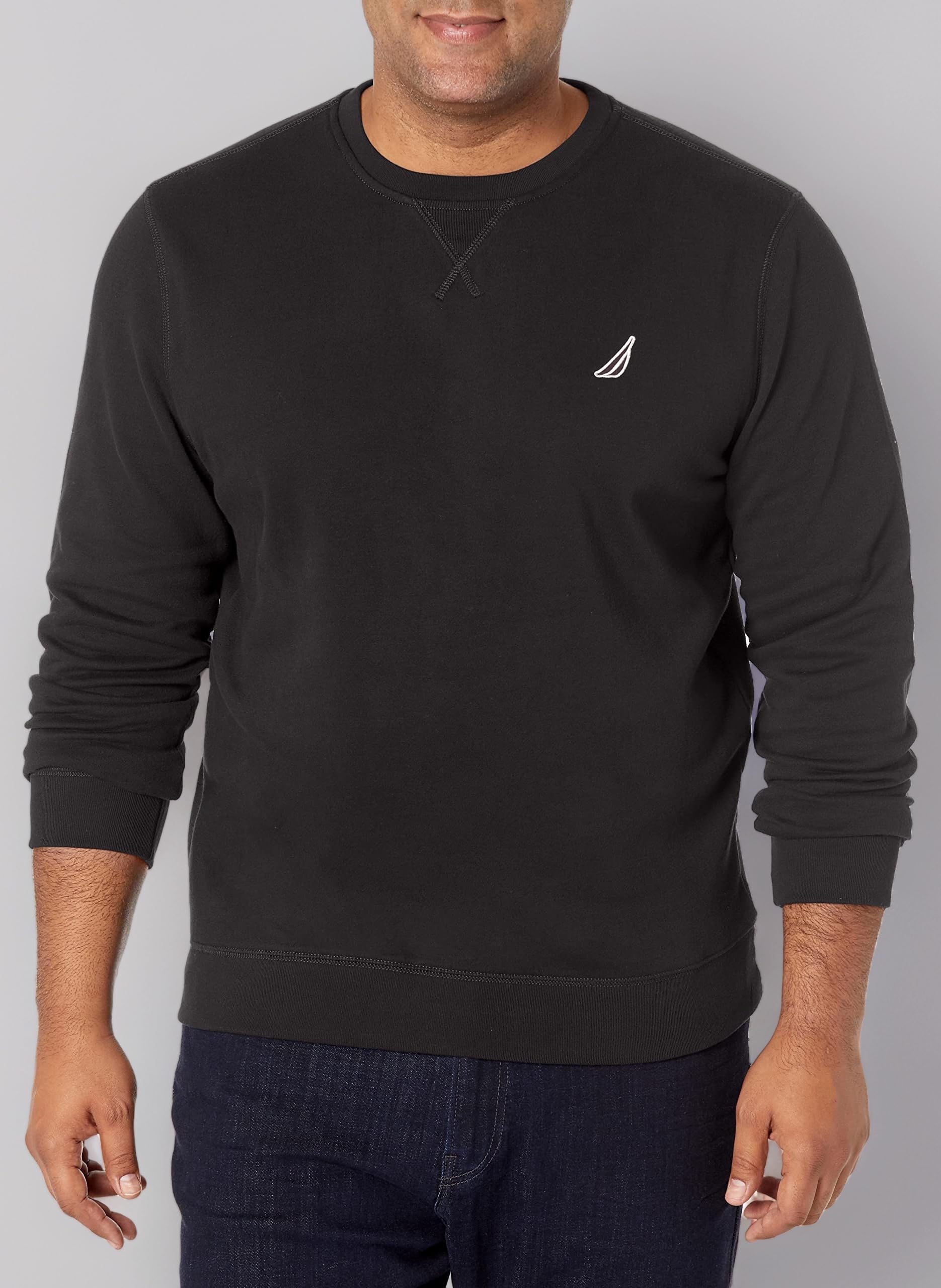 Men's Basic Crew Neck Fleece Sweatshirt Sweatshirt
