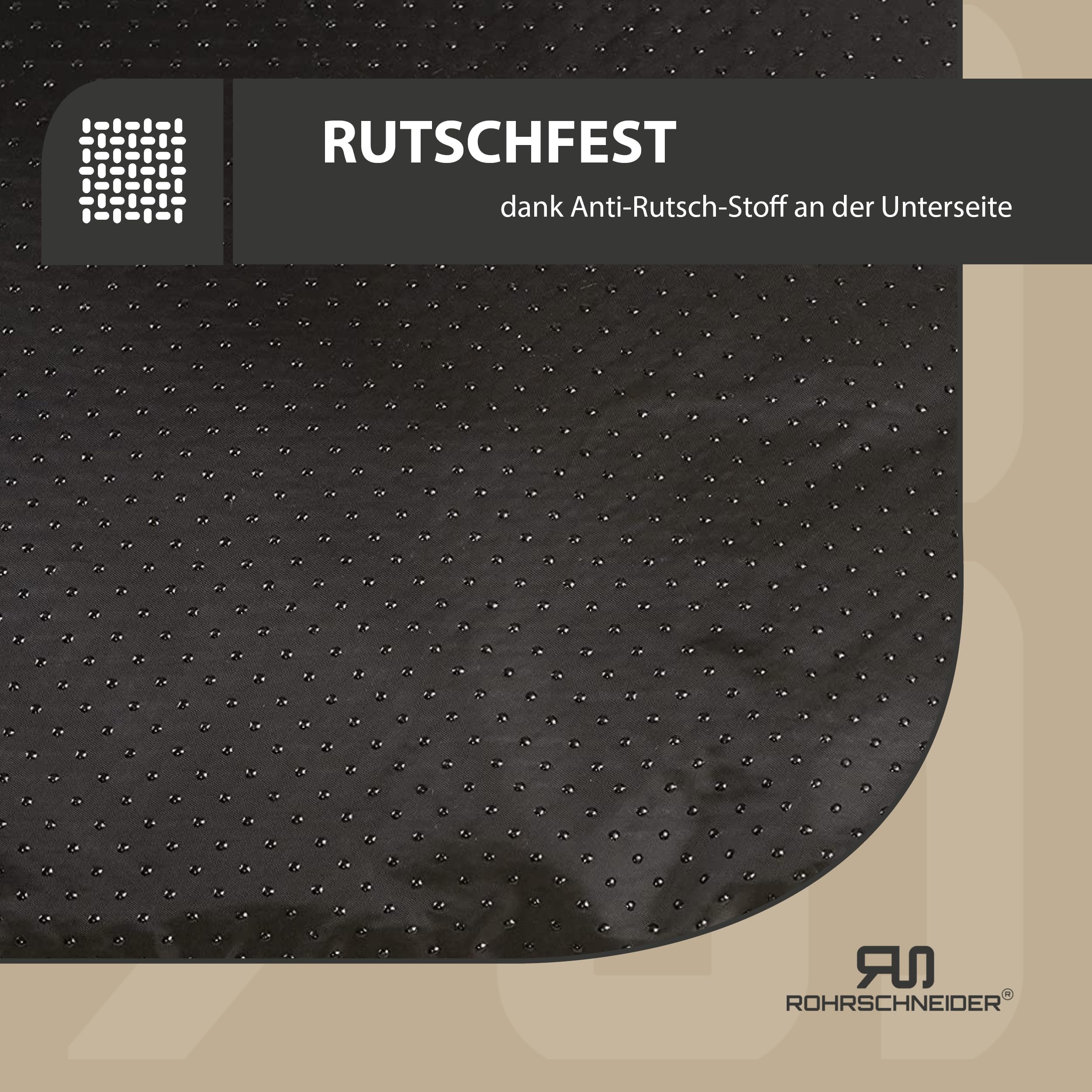 Rohrschneider Katzenbett Cordstoff mit Spielkugelset (Anthrazit, Cordstoff)