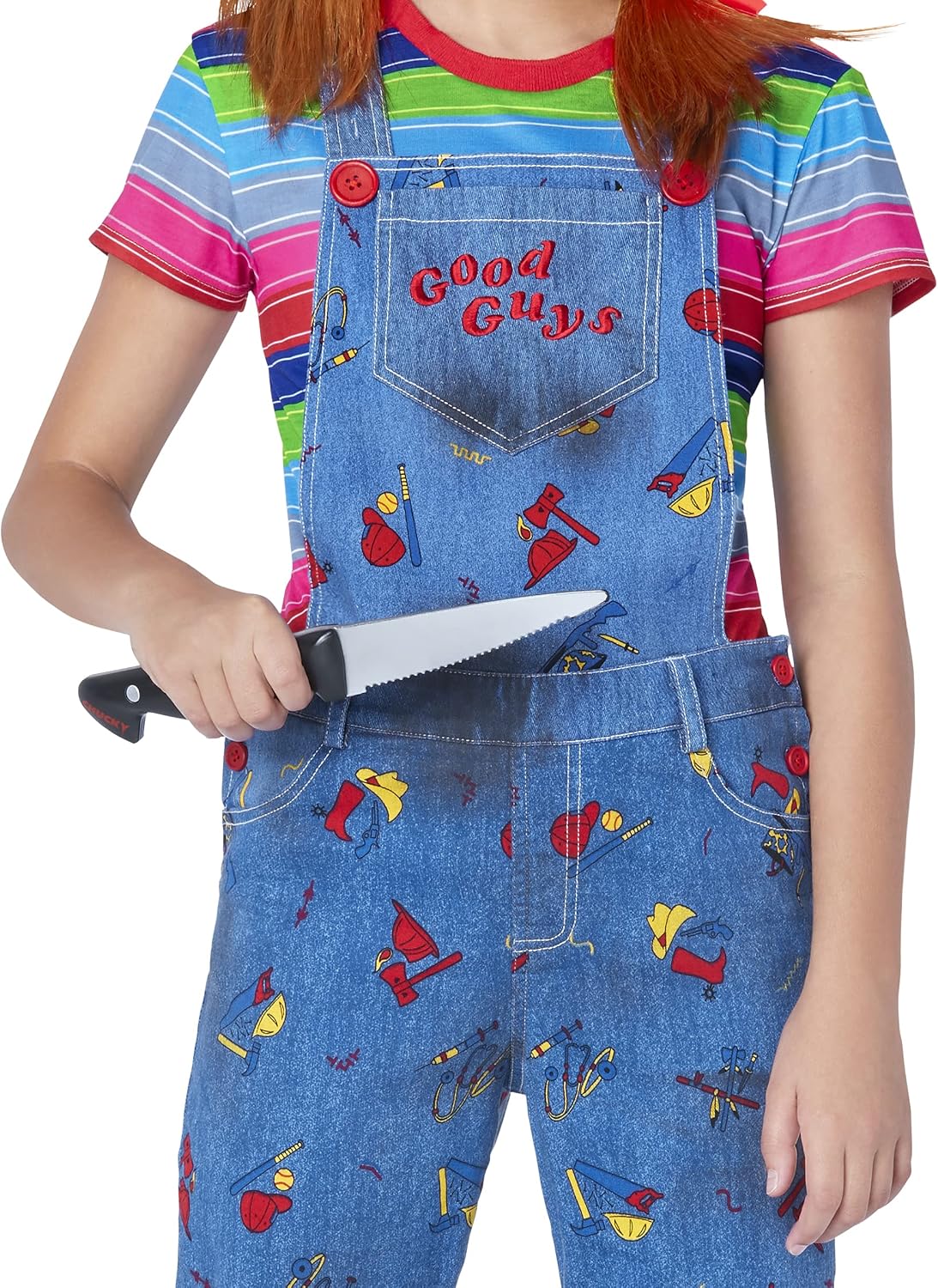 Spirit Halloween Child’s Play Kids Deluxe Chucky Costume | Officially Licensed | Horror Cosplay | Couples Costume