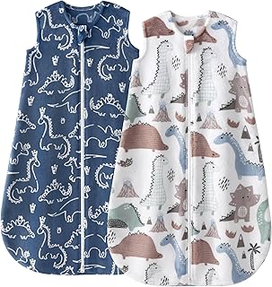 Yoofoss Baby Sleep Sack 6-12 Months, 1.5 Tog Sleep Sack, Fleece Baby Wearable Blanket with 2-Way Zipper, Infant Sleeping Sack, Soft Warm Lightweight(Small)