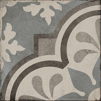 8x8 Whispers in Azure Encaustic Porcelain Tile Wall Floor 1