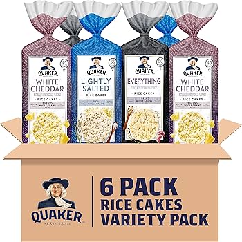 Amazon.com: Quaker Large Rice Cakes, 3 Flavor Topper Variety Pack
