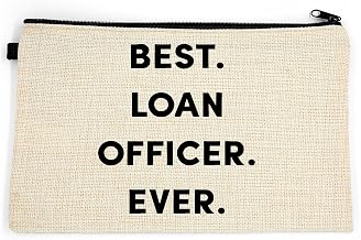 SpreadPassion Loan Officer Makeup Bag, Gift For Loan Officer, Loan Officer Cosmetic Bag, Best Loan Officer Ever, Toiletry Bag, Birthday Gift For Her, Makeup Bag For Women, Christmas Gift Bag