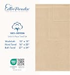The Best Prix de la marque, Cotton Paradise 6 Ensemble de serviettes en pièces, 100% Turquie Cotton Serviettes absorbantes pour salle de bain, 2 Serviettes de bain 2 Serviettes à main 2 Linge de maison, ensemble de serviettes Taupe de sable