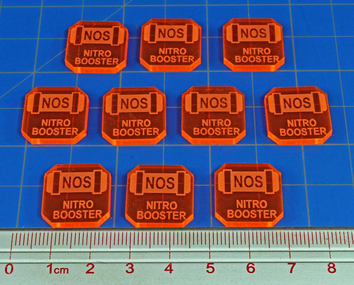 LITKO Ammo Tokens | Compatible with Gaslands Miniatures Game | Legacy | Refueled | Set of 10 | (Nitro Booster Ammo)