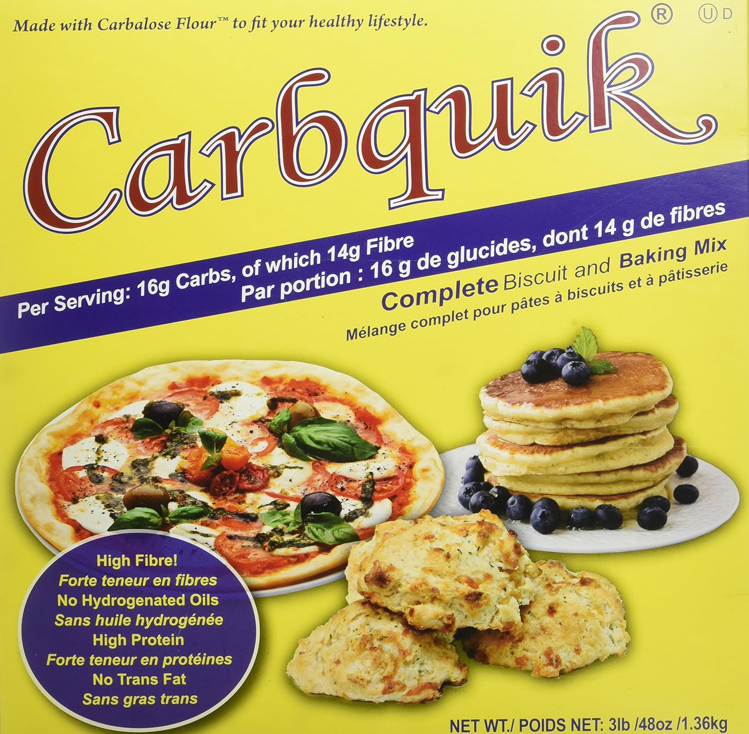 Carbquik Complete Biscuit and Baking Mix, 1.36 kg (Pack of 1) Amazon