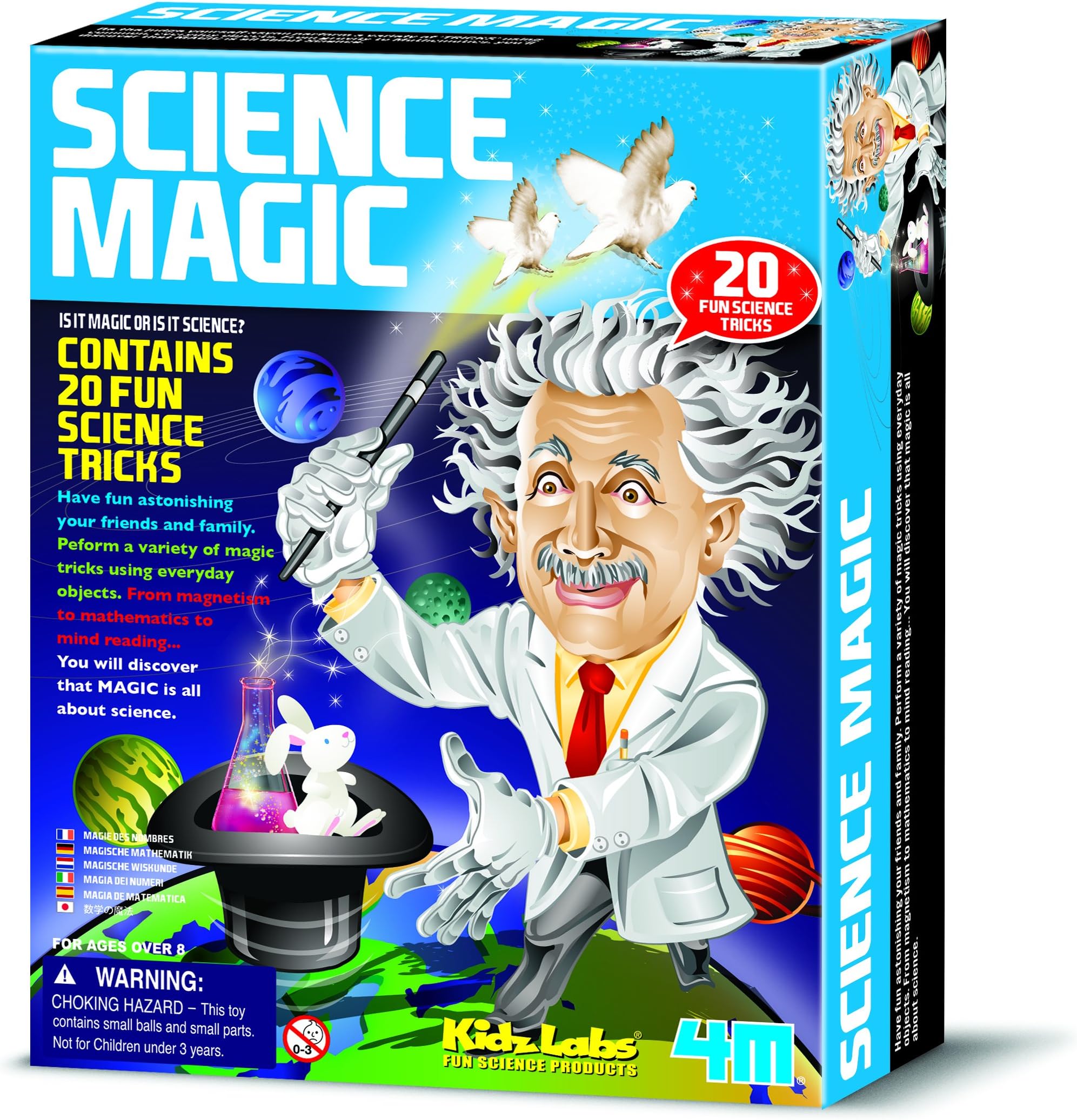 Kidz Labs - Science Magic - Girls Boys Kids Children - Physics Experiments Set Birthday Present Gift Fun Toys & Games Idea Age 8+
