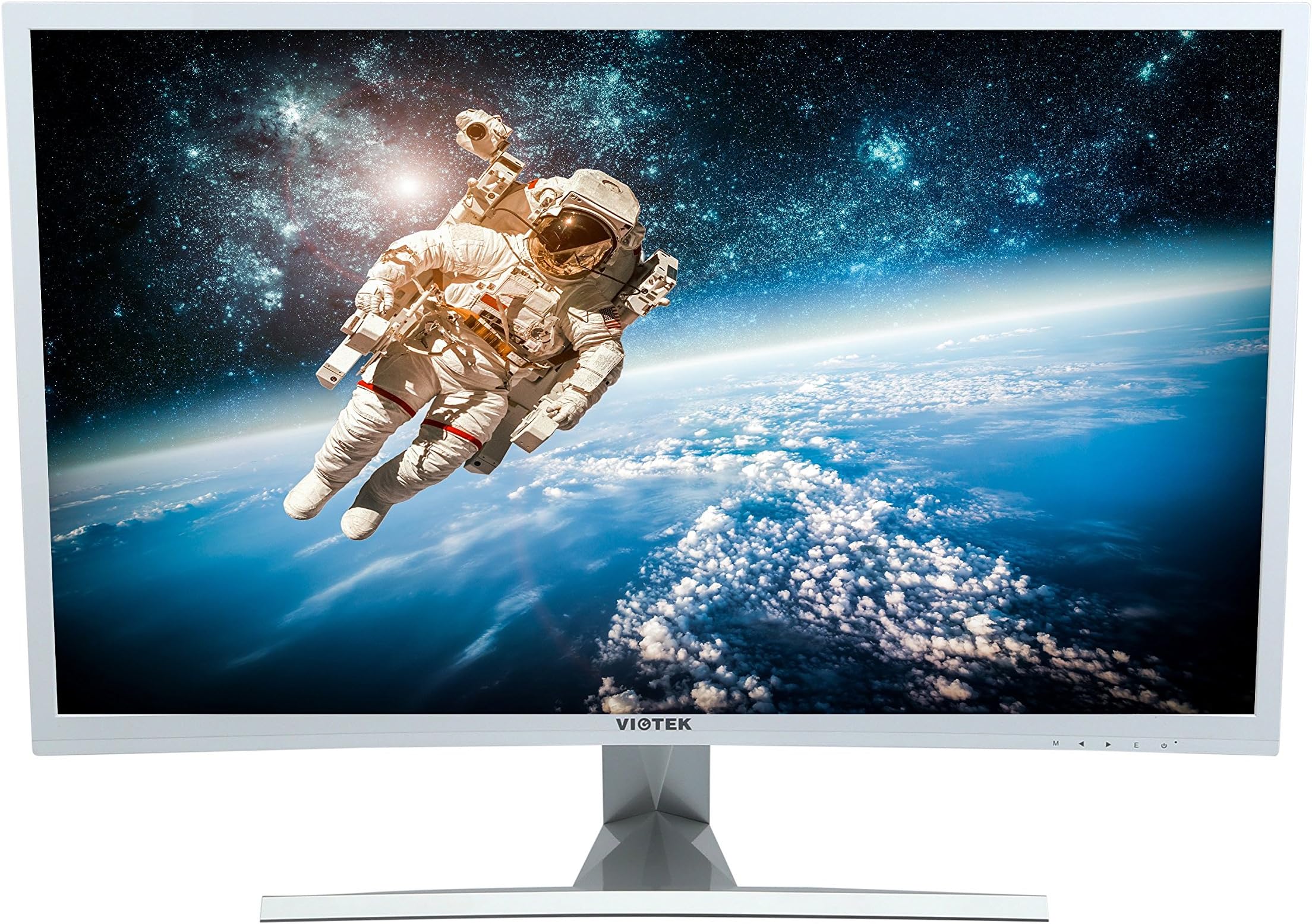 Viotek 32 inch LED Curved Computer Monitor with Speakers -1920x1080 Full HD, VGA DVI and HDMI, Model NA32C