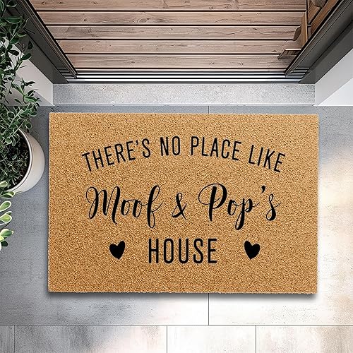 Miniatura 8 de Customizable There's No Place Like Grandma and Grandpa's House Doormat, Premium Quality, Thick 100% Coconut Coir, Durable Front Door Mat 1449