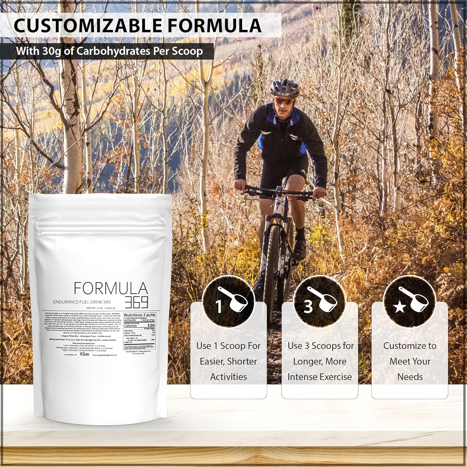 High Carbohydrate Sports Fuel – Value Size 5 lb (73 Servings) for Energy & Hydration – Unflavored Sports Drink Mix – Vegan, Allergen-Free Unflavored 5 Pound (Pack of 1) image 4 of 6 B0CK52YGC2