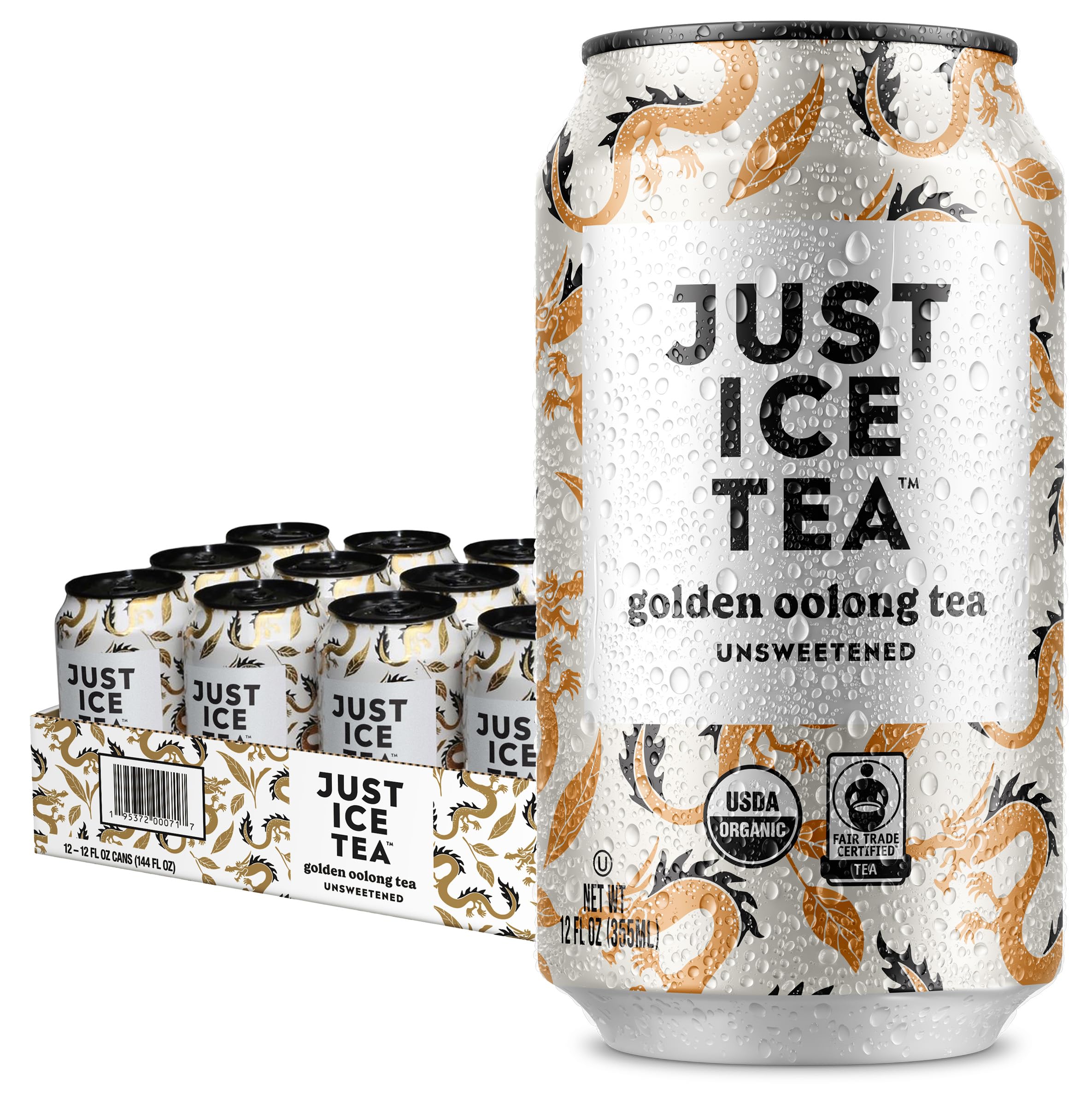 Amazon.com : Just Ice Tea, Organic Golden Oolong Iced Tea, 12-Pack