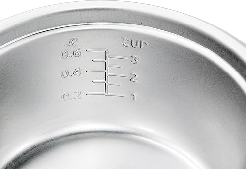 Miniatura 5 de Elite Gourmet ERC-003# Arrocera eléctrica con mantenimiento automático del calor hace sopas, guisos, granos, cereales calientes, blanco, 6 tazas