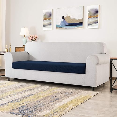 Vista 313 de CHUN YI - Funda elástica de cojín para sofá biplaza, funda de asiento de sofá con tela jacquard de elastano (mediana, color verde azulado) Verde