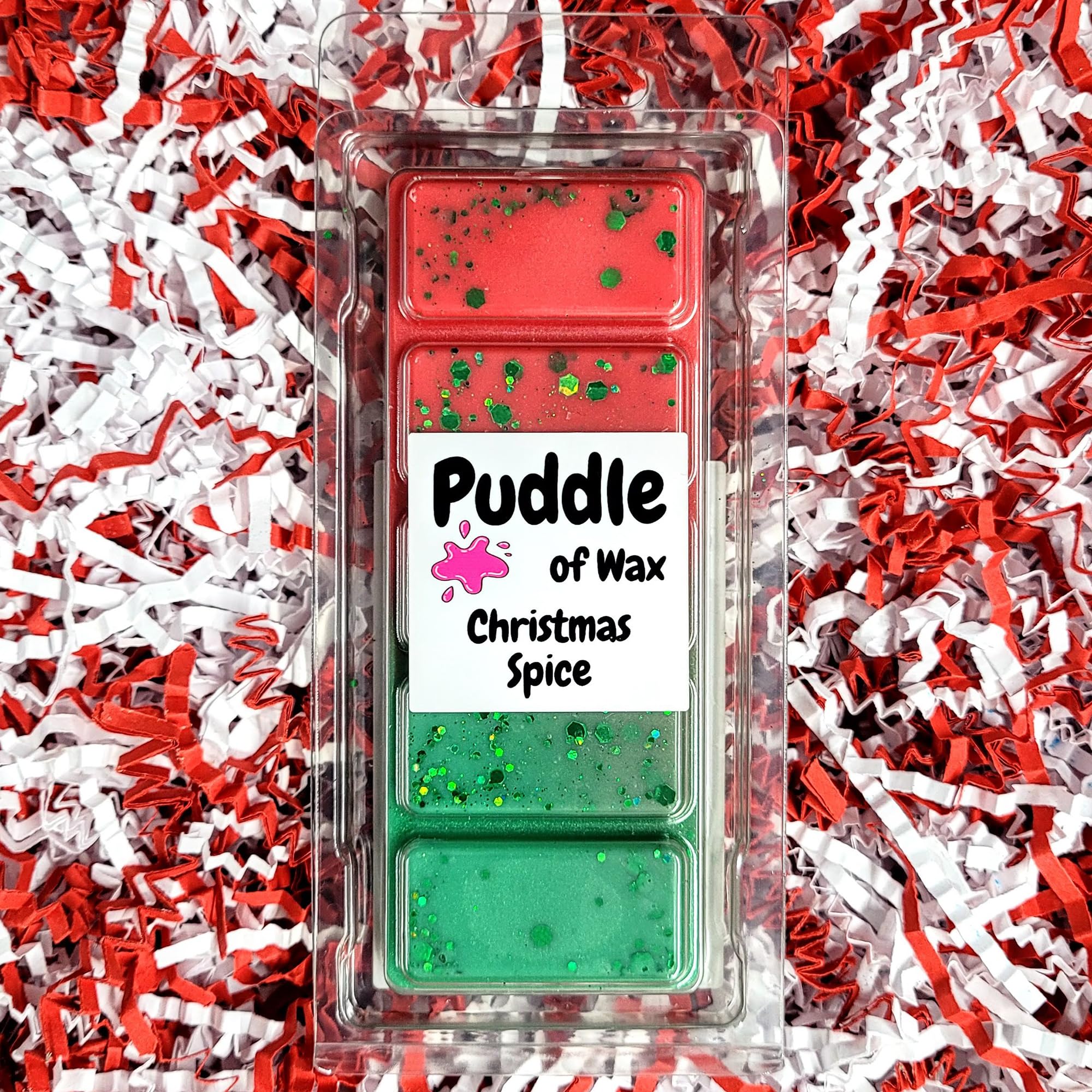 Puddle of Wax - Christmas Spice Soy Wax Melt Snap Bar - 50g - Christmas Scent - Vegan Friendly - Made in the UK