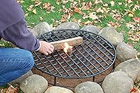 Vista 1 de Walden Backyards - Rejilla redonda para fogatas de alta temperatura, de acero resistente para uso en exteriores, para fogatas y hogueras al aire