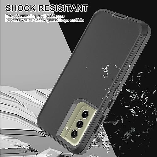 Miniatura 6 de Funda Samsung S21 FE 5G - Protección de cuerpo completo 3 en 1, película nano a prueba de explosiones 2 unidades, resistente a los golpes, negrogris