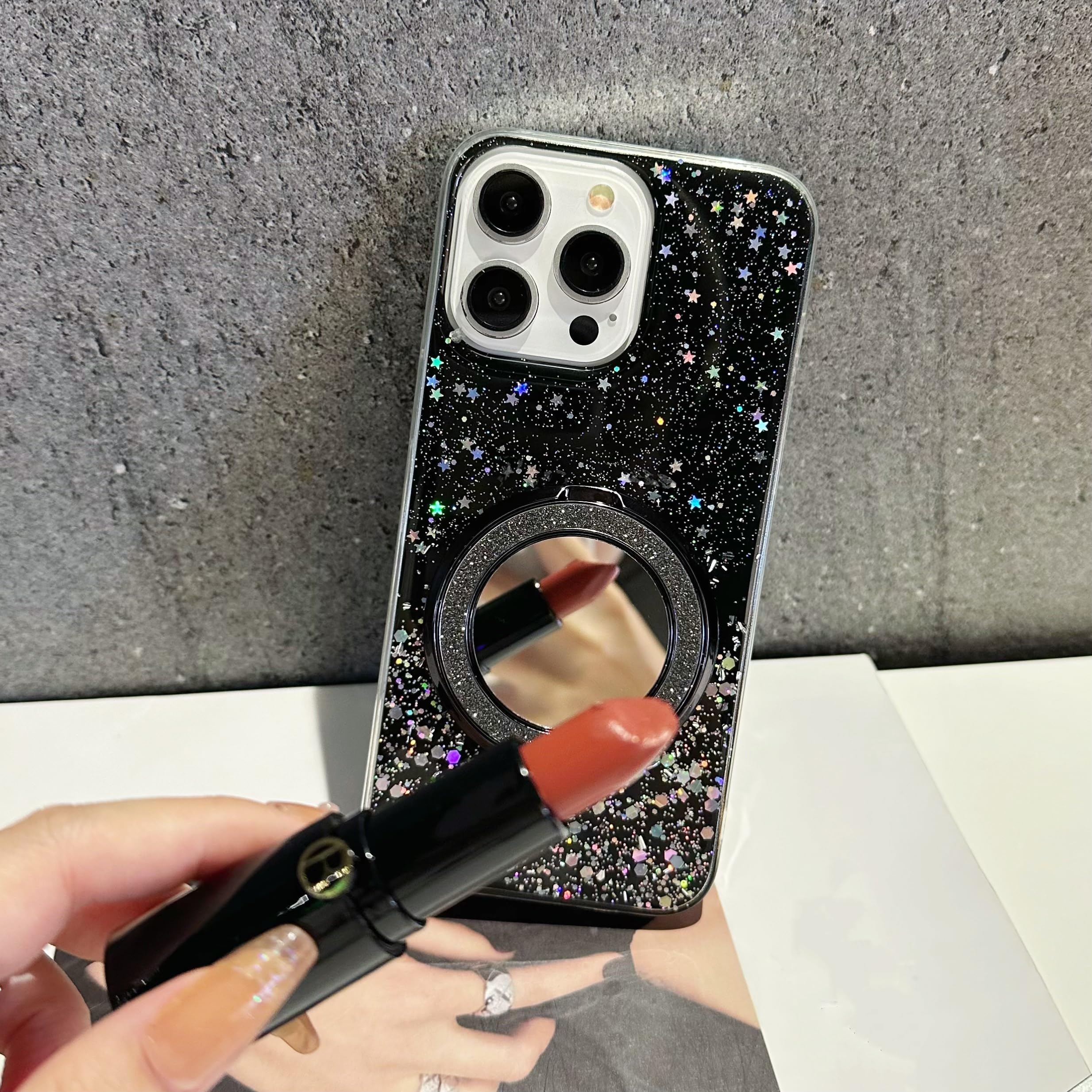 SIYOPINPFY Case For Huawei P20 Pro Cover, Glitter Sequin Clear - View #2