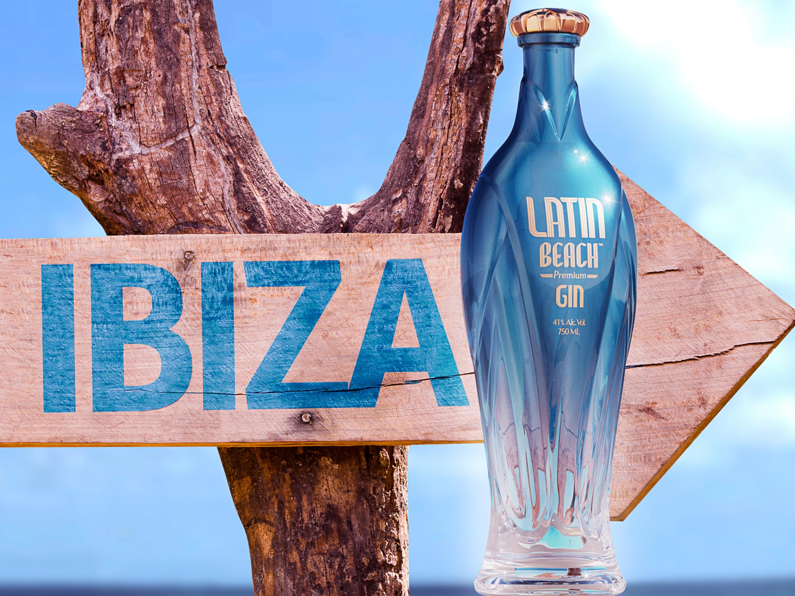 Latin Beach Gin 70cl – Gin Cítrico Tropical con Fruta de la Pasión, Mango y Notas de Cítricos Brillantes