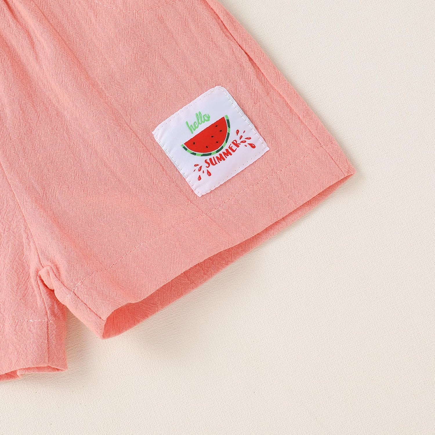 YOUNGER TREE Toddler Baby Girl Clothes Watermelon Summer Outfits Kids Sleeve T-Shirt Tops Shorts Sets - Image 6