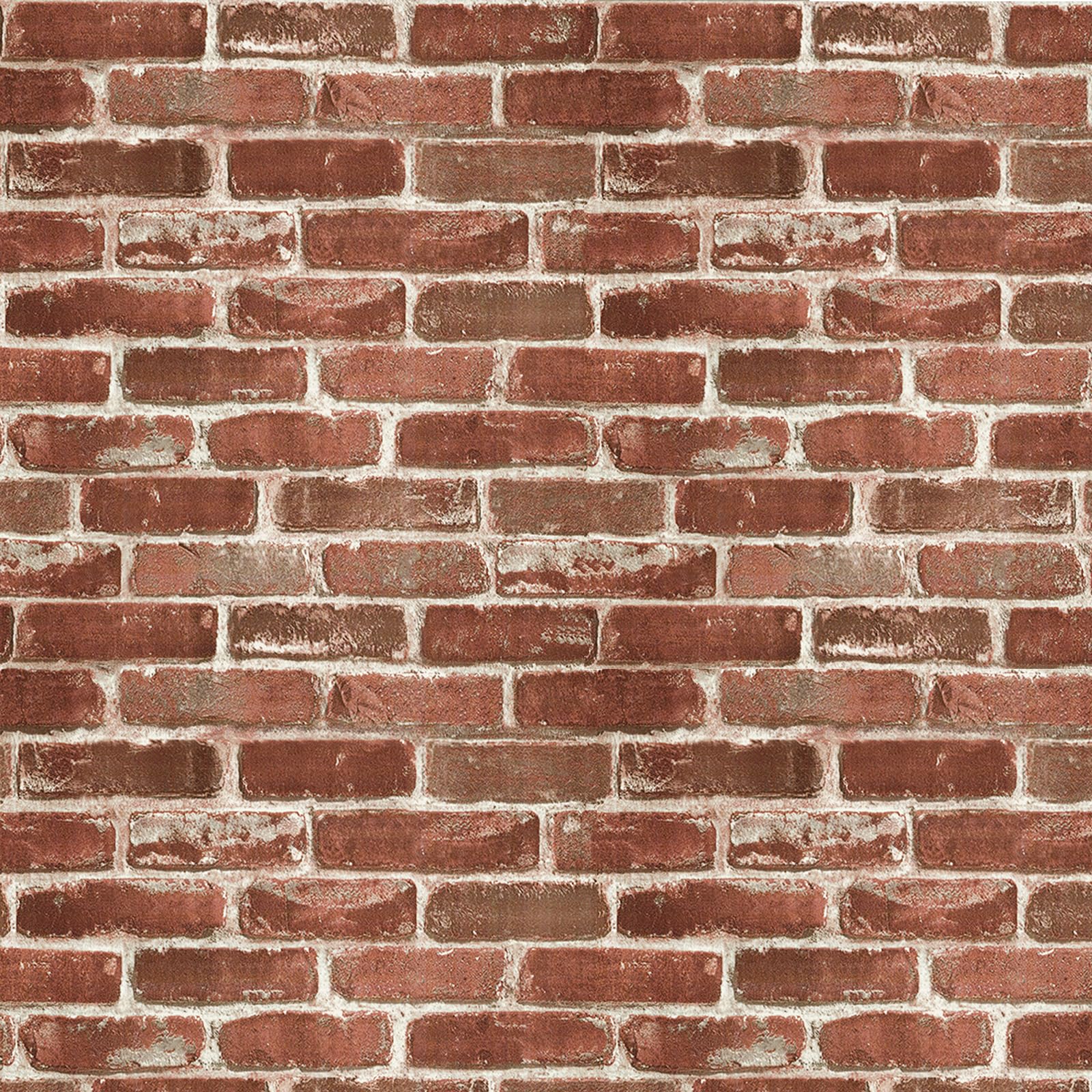 ZHMRROAD Red Brick Wallpaper Peel and Stick Vintage Rustic 3D Brick Effect Self Adhesive Wallpaper for Living Room Bedroom Fireplace Feature Wall Decoration 44.5 x 2000 cm