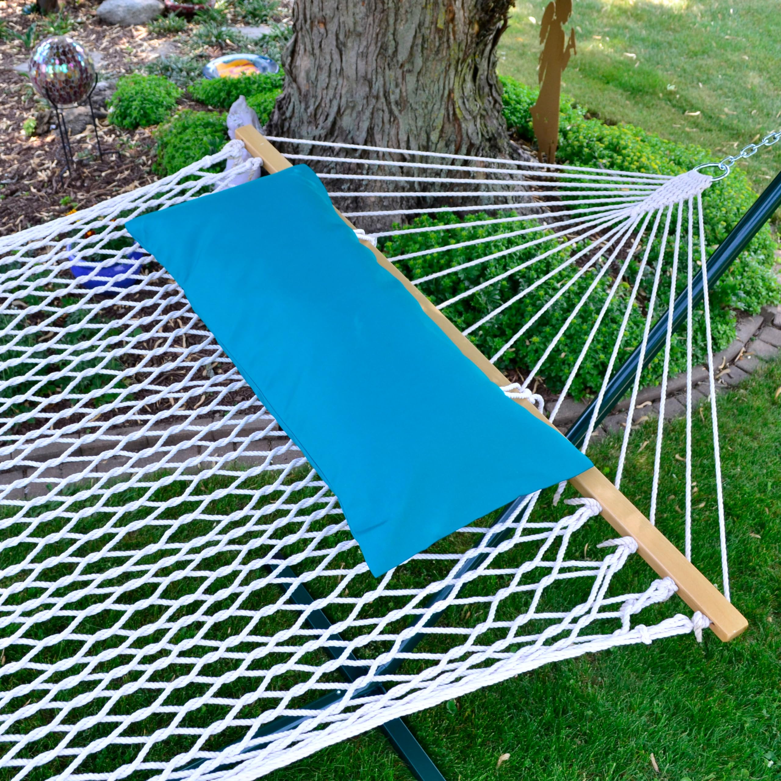 Algoma Net Company 137SP182 Algoma Net Deluxe Sunbrella Hammock Pillow, Green