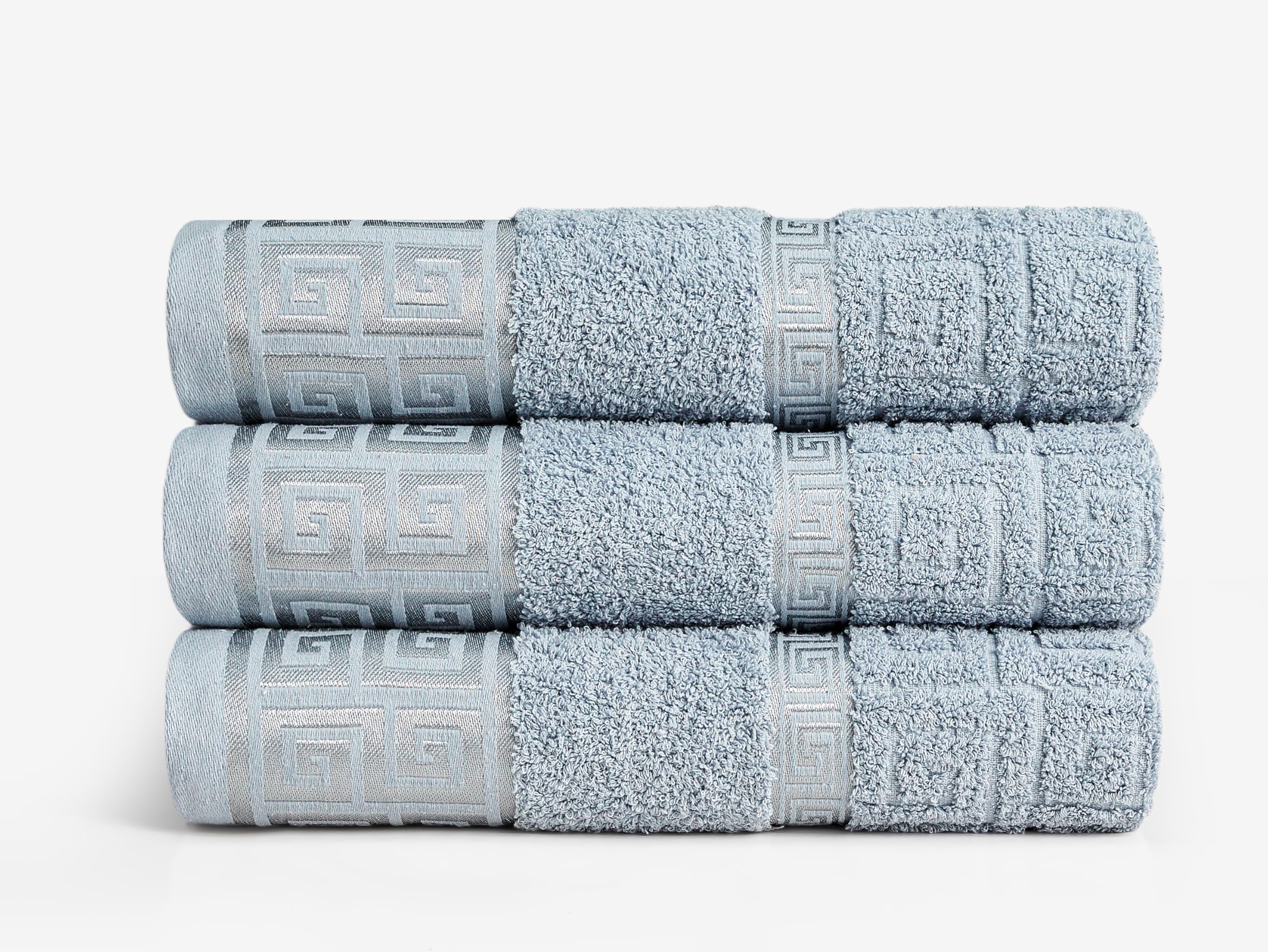 GC GAVENO CAVAILIA Towels Bath Sheets 3-Pack - Bath Sheets Extra Large Super Soft Egyptian Cotton Towels - Hotel Quality Quick Dry & Highly Water Absorbent Towel Set Bath Sheet 90x150 Cm, Denim Blue