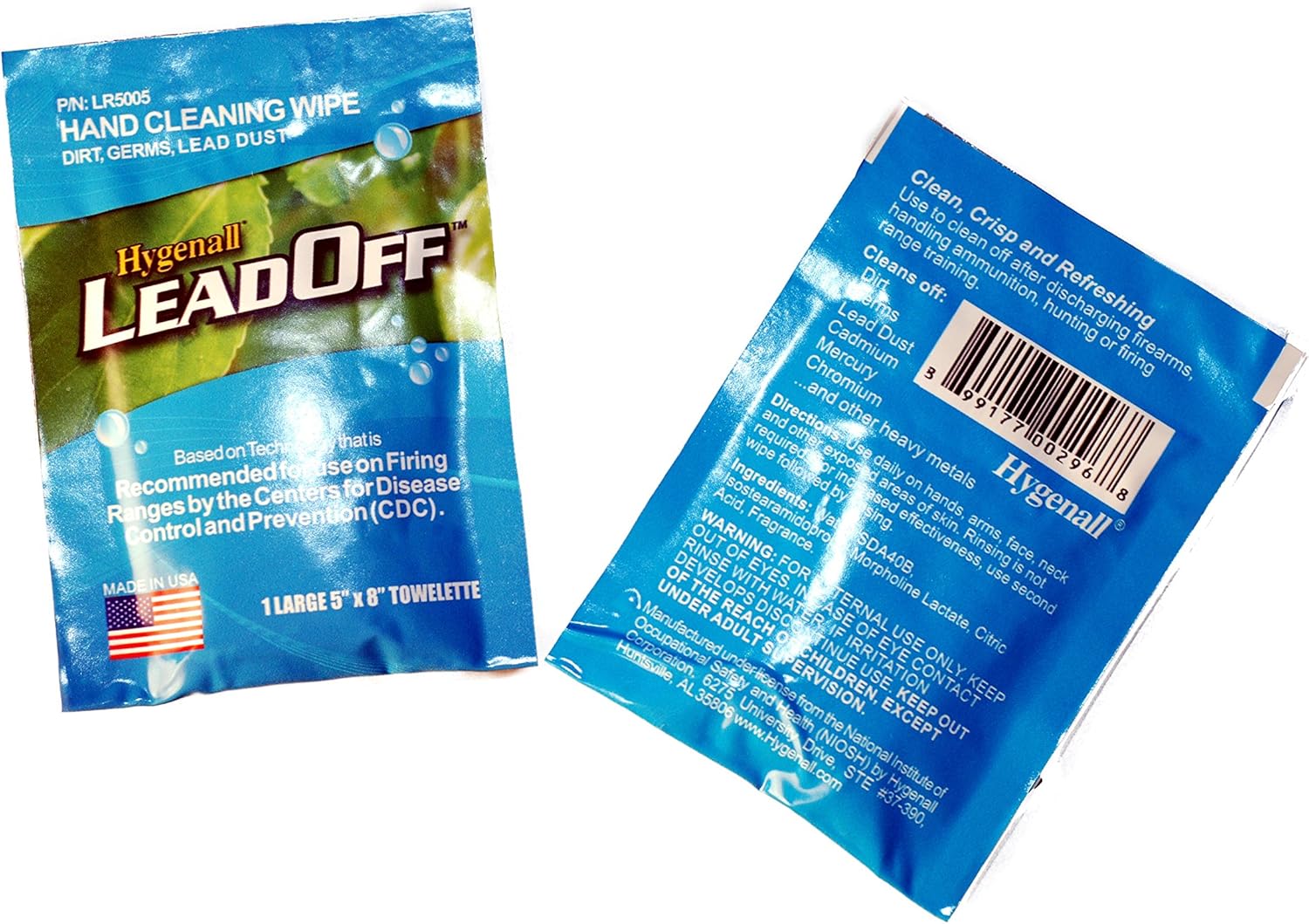 LeadOff 25 Pack Individually Wrapped Non Rinse Wipes