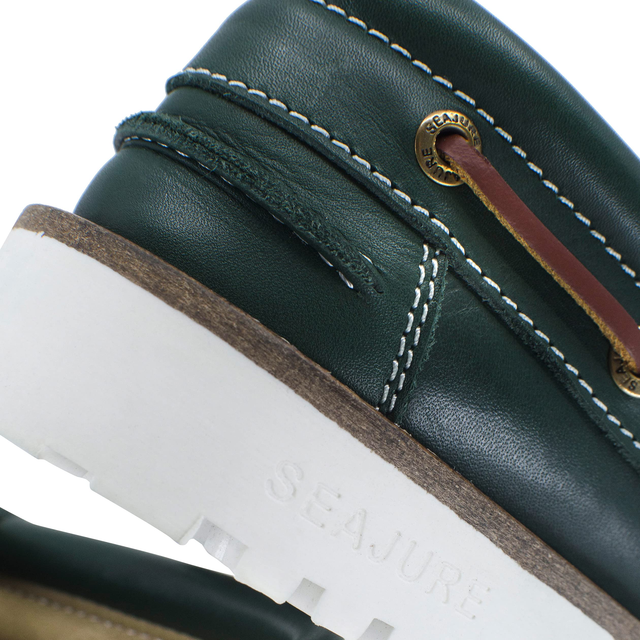 Seajure Damen Bootsschuhe Railay Grün Leder