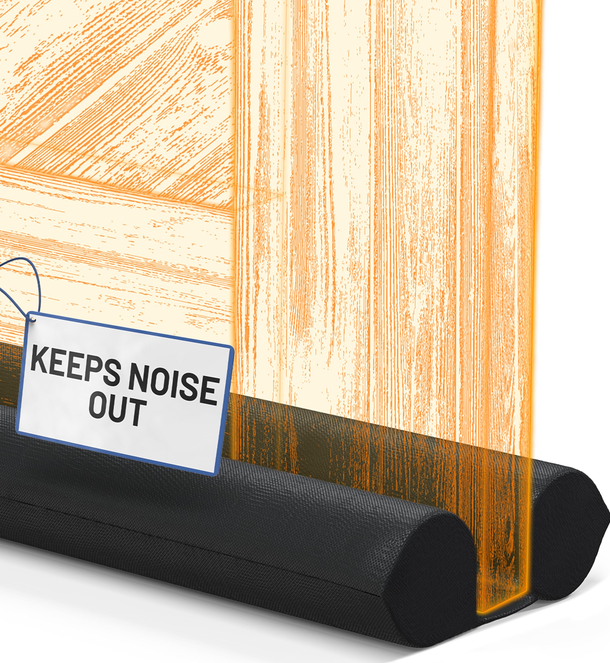 Everlasting Comfort 2 Sided Under Door Draft Stopper for Bottom of Doors - Quick Install, Keeps Heat In & Cold Air Out - Sound Proofing Foam Strip Gap Filler, Noise Blocker for Interior -Fits 30"-36"W โ image 1