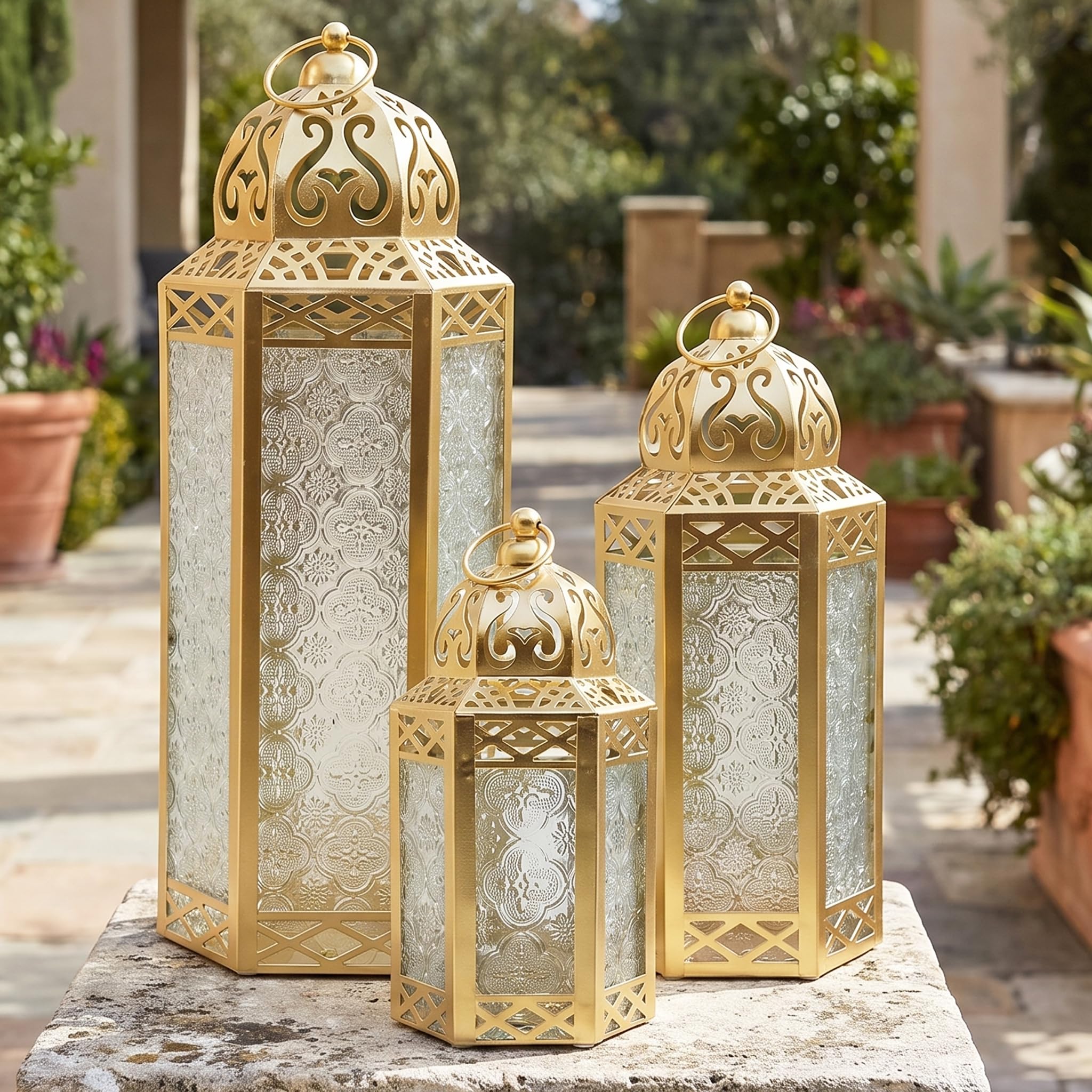 Amazon.com: Vela Lanterns Decorative Outdoor & Indoor Tall Floor