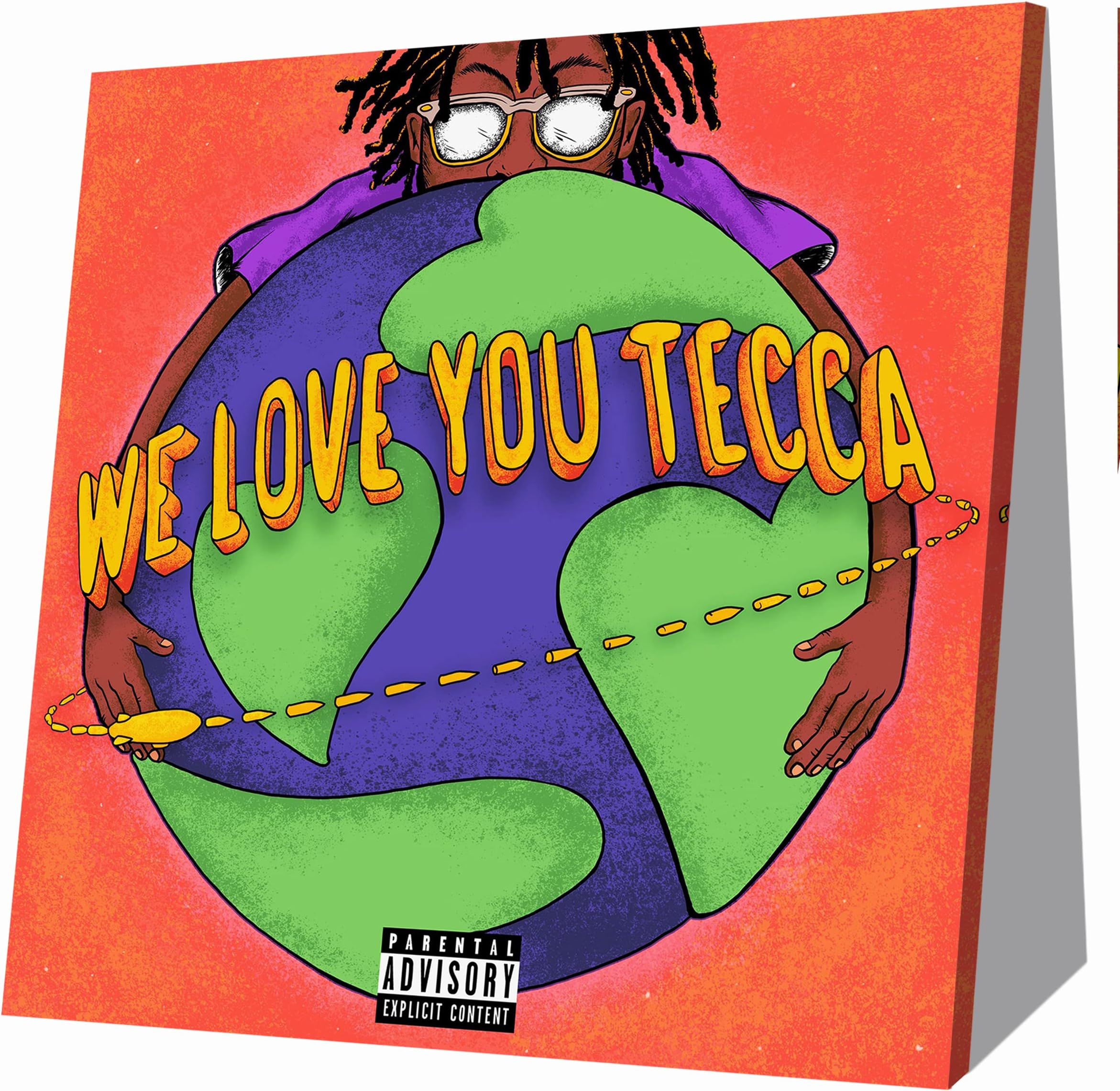 Lil Tecca Poster We Love You Tecca Album Cover Poster Music Posters (Unframe 12x12inch)