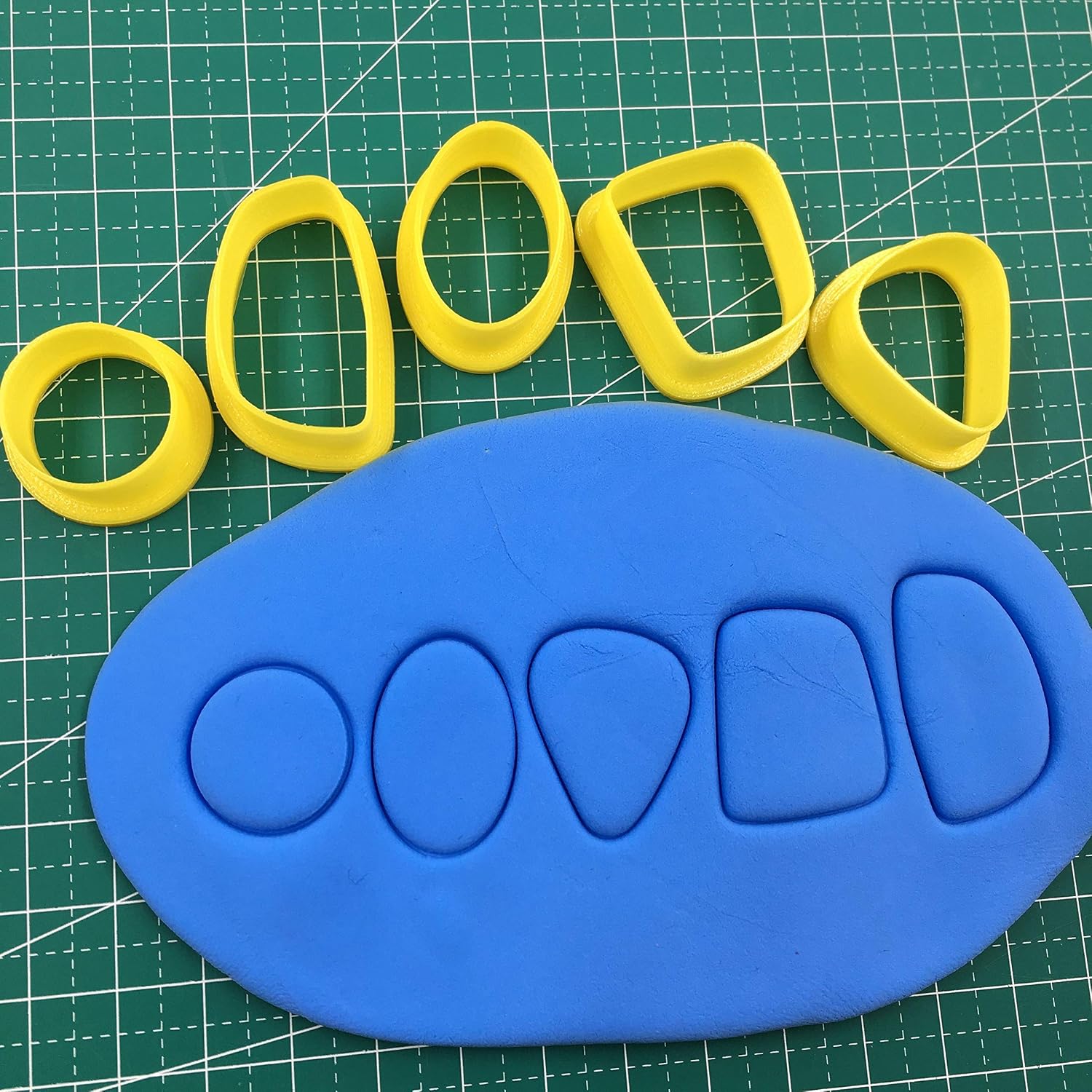 Set of 5 Small Polymer Clay Cutters, 3D Polymer Clay Cutter Set
