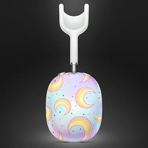 Miniatura 9 de Mystical Crescent Moons Skin Decal Kit de envoltura de cuerpo completo compatible con auriculares inalámbricos Bluetooth Apple AirPods Pro Max