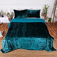 Vista 24 de Fundas de edredón de terciopelo aplastado ultra lujosas, ropa de cama bohemia color burdeos, tamaño Queen, ropa de cama UO, funda de edredón Donna