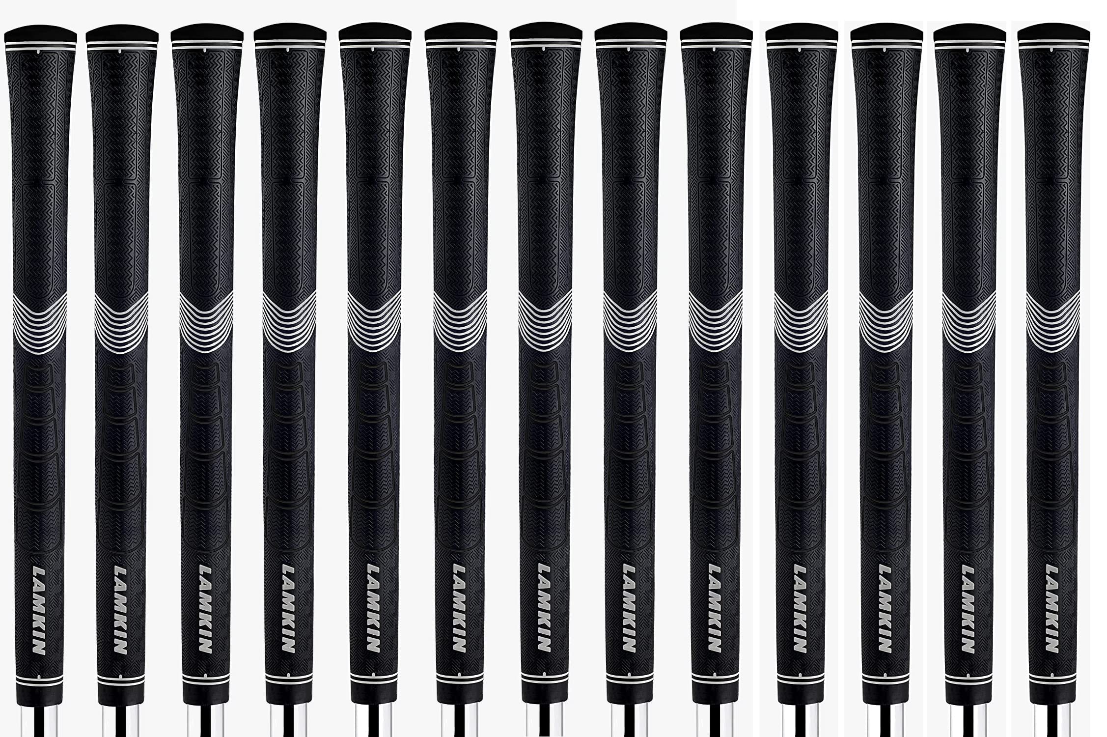 Lamkin Sonar + Black Grips, 13 Grip Bundle (MIDSIZE)