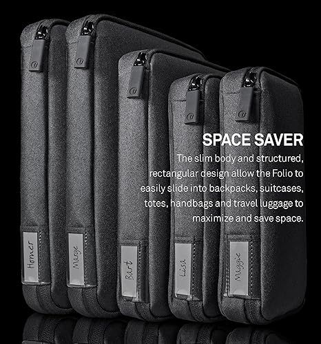 Miniatura 2 de UT Wire Folio Tech Gear Pouch - Organizador personal de viaje para artículos electrónicos esenciales, cargadores y accesorios tecnológicos, con