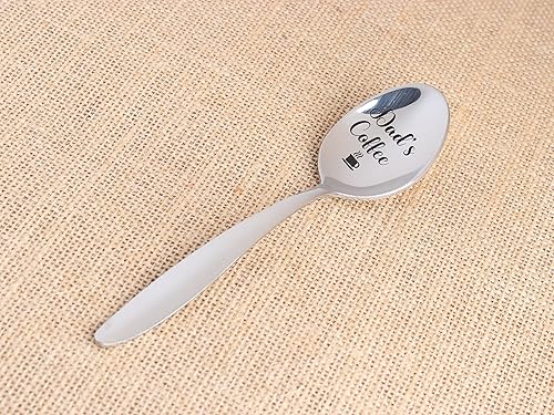 Miniatura 2 de Cuchara grabada de café para papá para papá, regalo del día del padre, regalo para abuelo, regalo de cumpleaños, Navidad, relleno de calcetín de