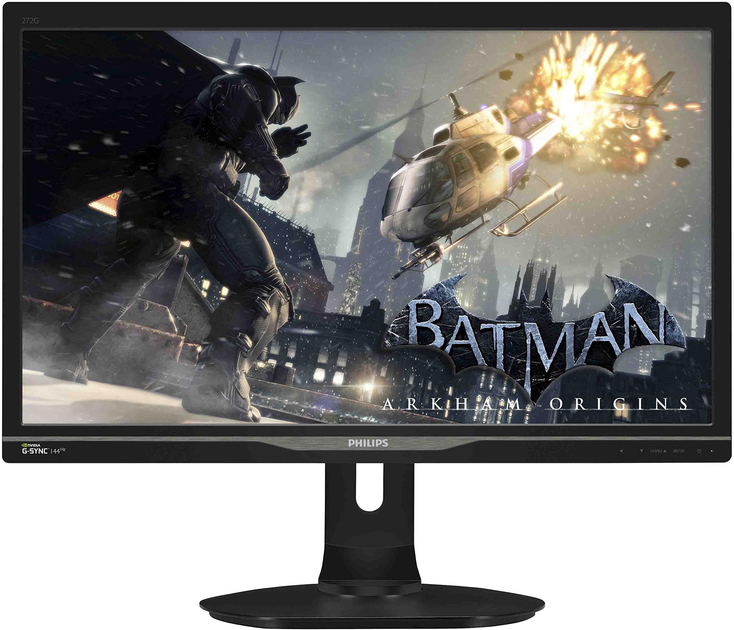 PHILIPS 272G5DYEB 27-Inch G-Sync Ultimate Performance Gaming Monitor 144hz, 1MS, 3D Ready