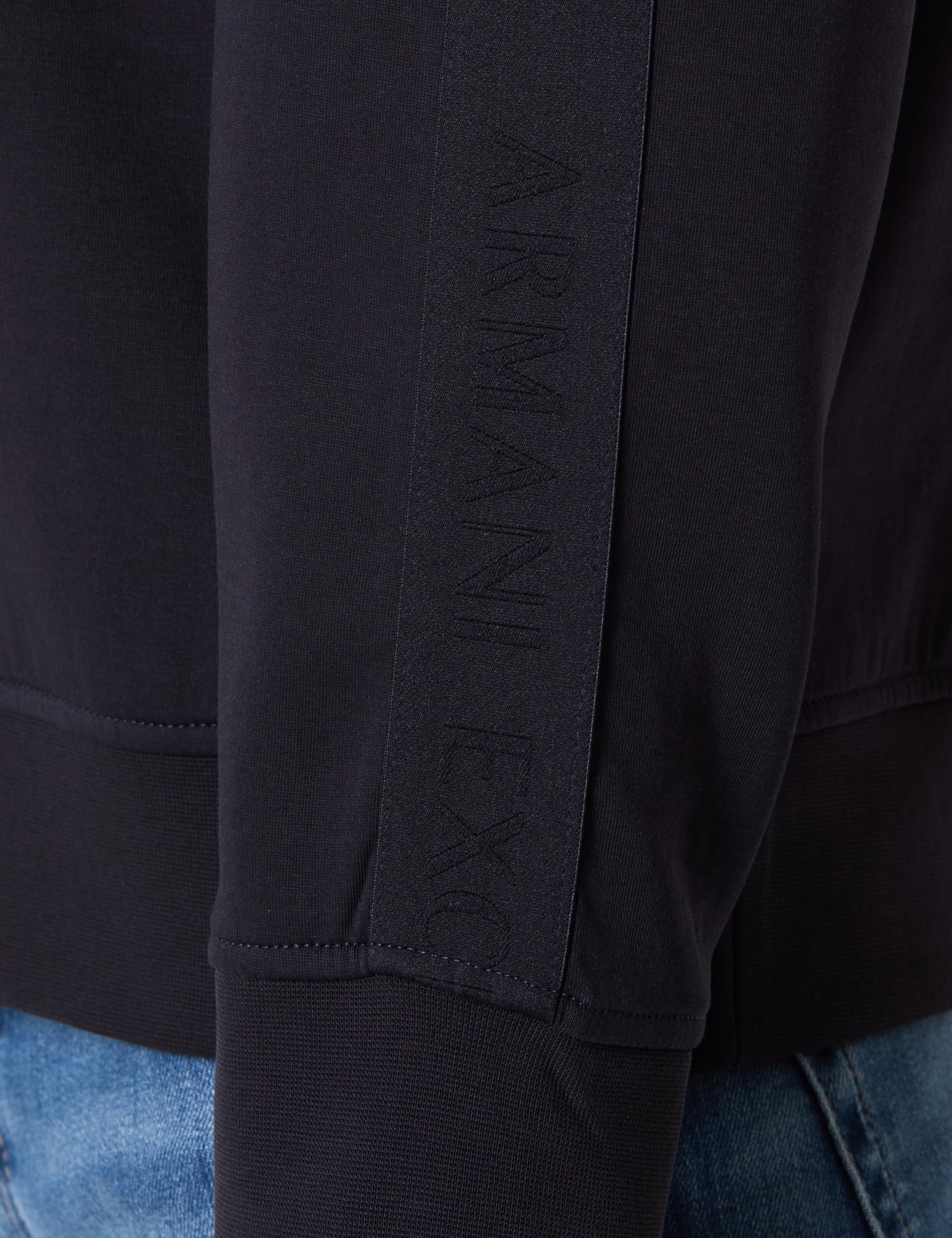 Armani Exchange Essential, Striped, Long Sleeve, Round Collar Maglia di Tuta Uomo (Pacco da 1)