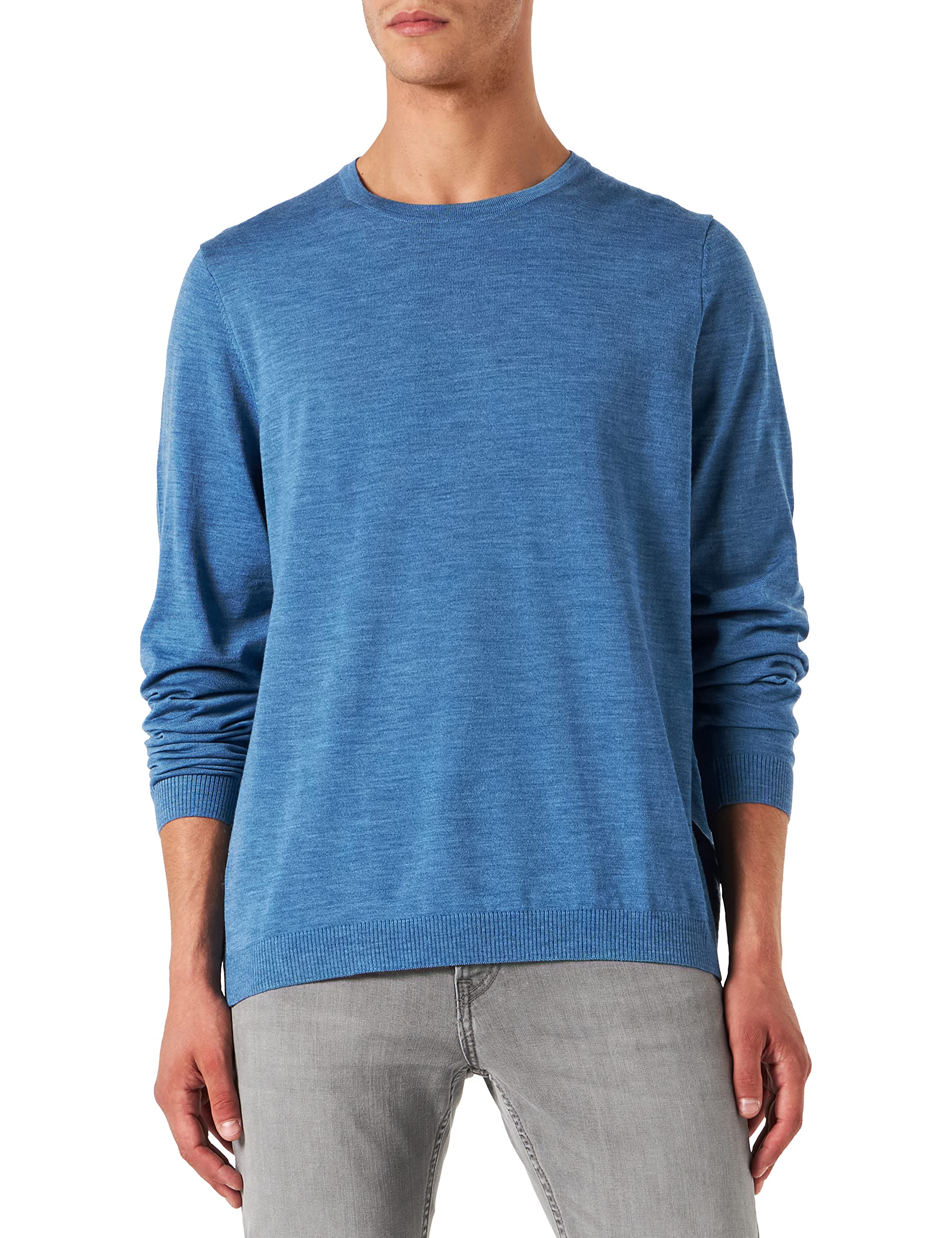 Maerz Muenchen Strickpullover 401800 Blau, Herren, Gr. 58