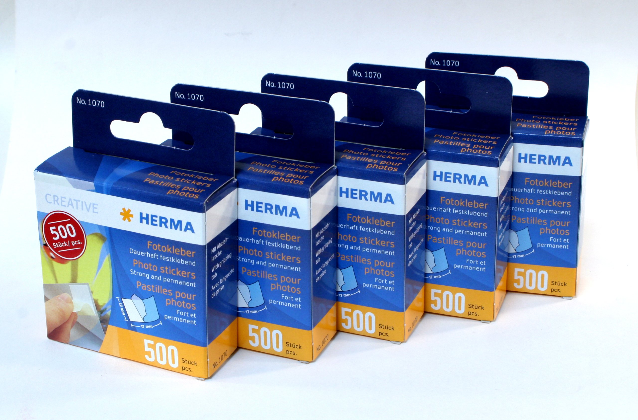 Herma Permanent Photo Stickers 500pcs Pack of Five