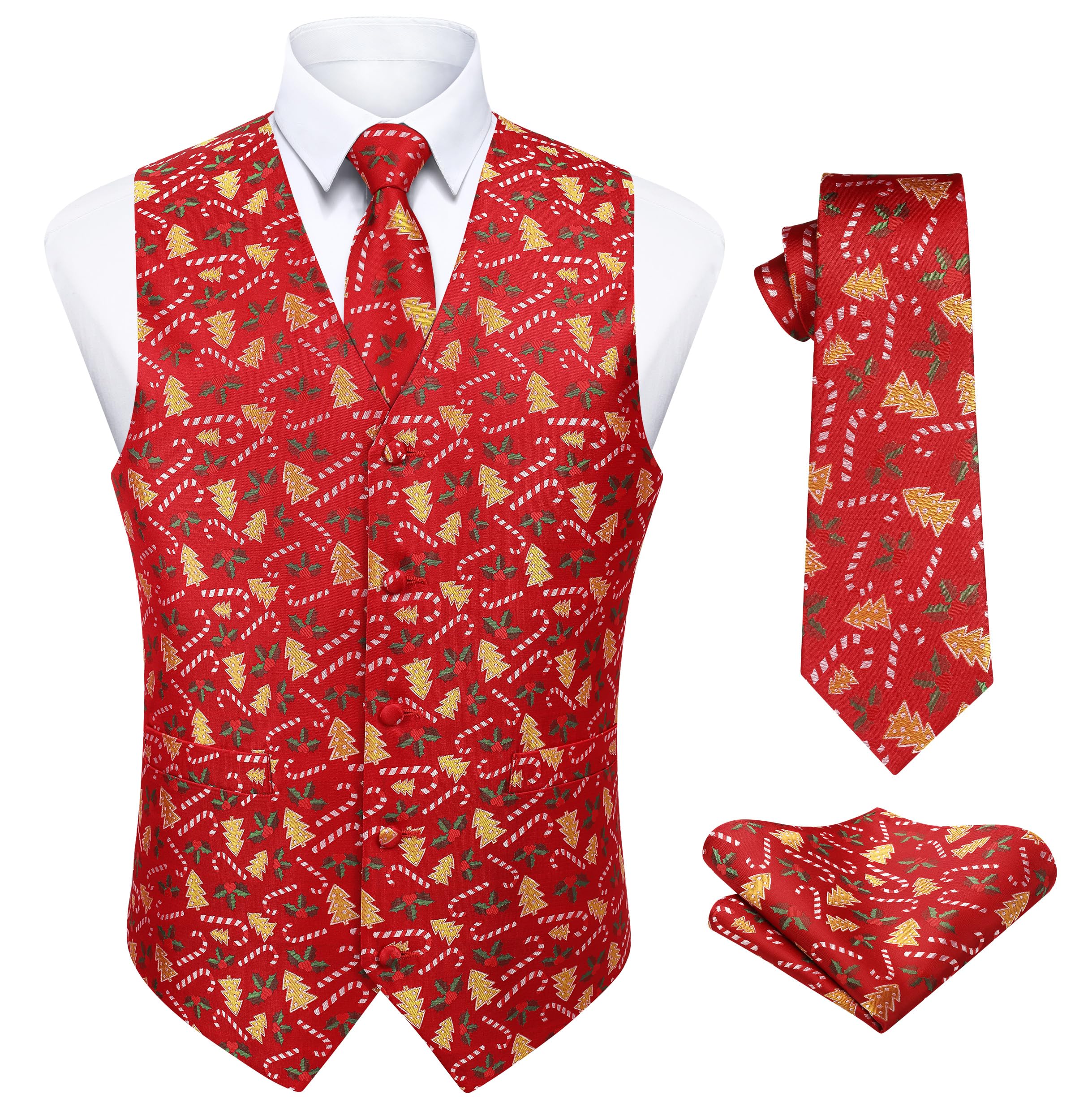 Klassieke Kerstman Cadeau Zak Rood