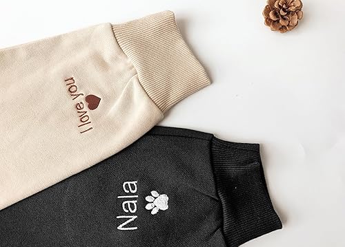 Miniatura 5 de Nazenti Sudadera con capucha bordada para perro, sudadera personalizada de una línea para mascotas, suéter de mamá de perro, regalos personalizados