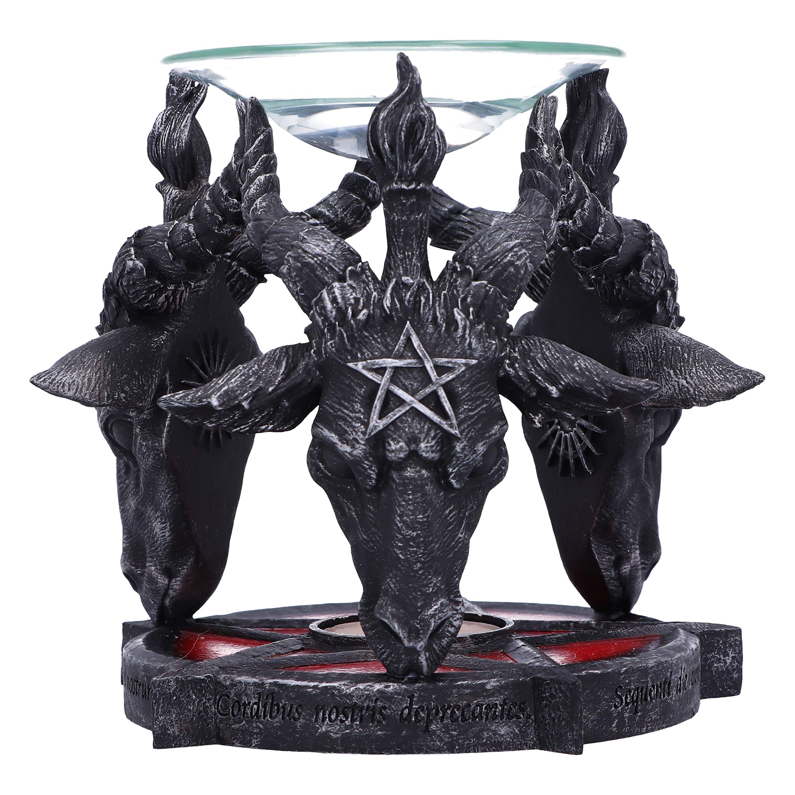 Brûleur à huile Nemesis Now Baphomet statuette gothique aux finitions sculpturales