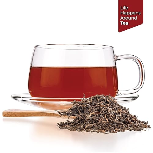 Miniatura 3 de Tealyra - Té Pu'erh maduro - Hoja suelta de 20 años de Yunnan - China - 100% natural - Nivel de cafeína alto - Té negro envejecido Pu Er - 7.76 oz