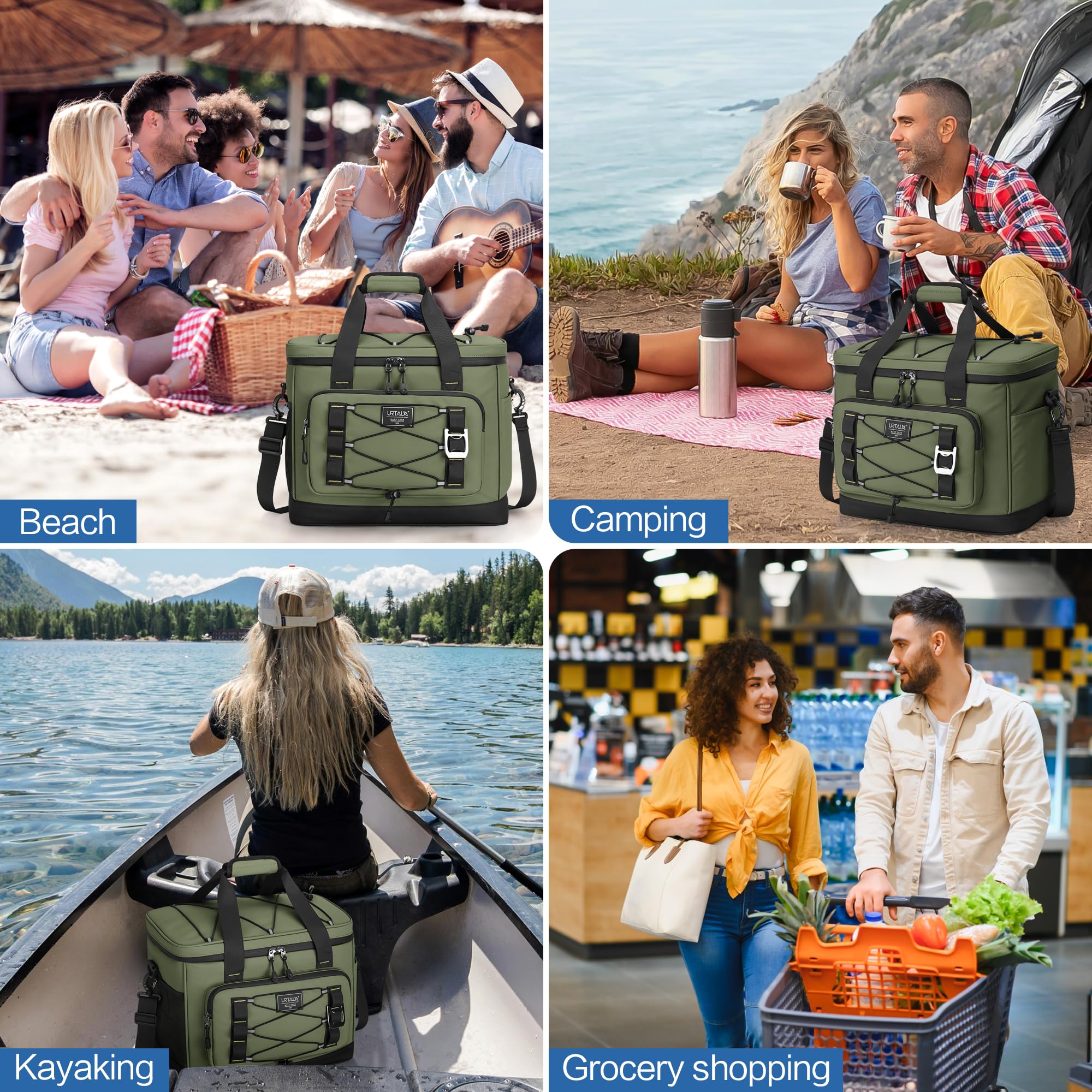 Urtala Borsa termica isolata borsa termica impermeabile picnic borsa termica per campeggio