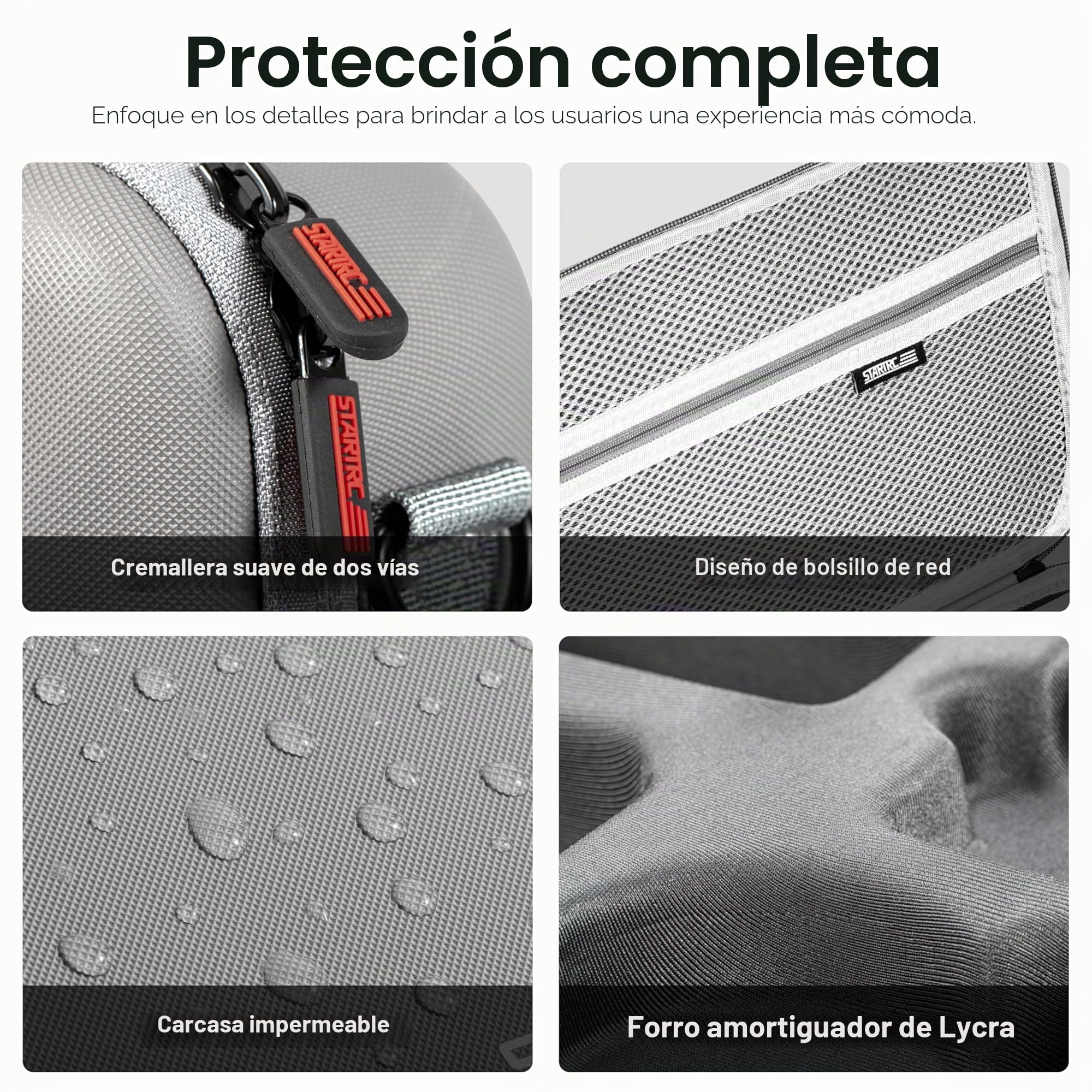 STARTRC Bolsa de Transporte para dji Neo 2 Fly More Combo | Estuche Protector de Cuero PU con Correa Hombro, Maletín para Mando RC‑N3, Baterías y Estación Carga | Accesorios Dron