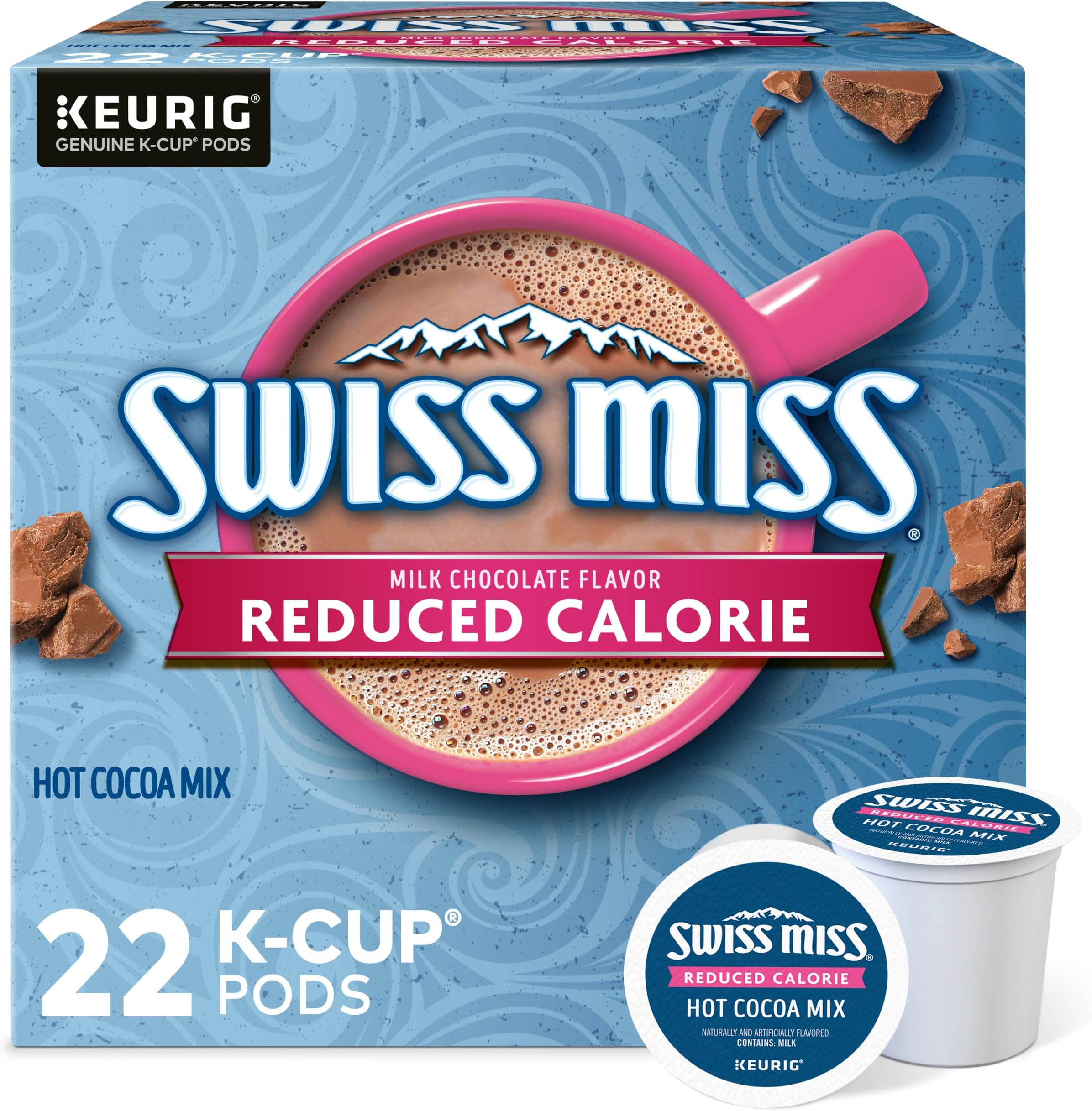 Hot Cocoa Single-Serve K-Cup, Reduced Calorie, Box of 22